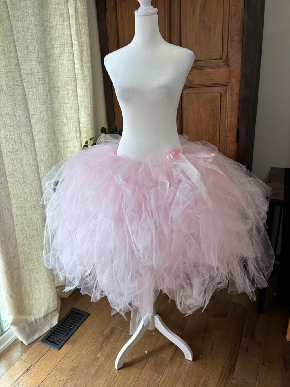 Pink Tulle Puffy Ballet Skirt - Women's Tutu